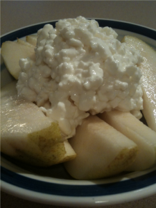 Pear and Cottage Cheese