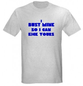 I bust mine