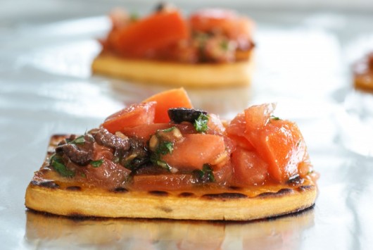 sweet potato bruschetta