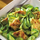 Zucchini Noodles in Avocado Cream Sauce